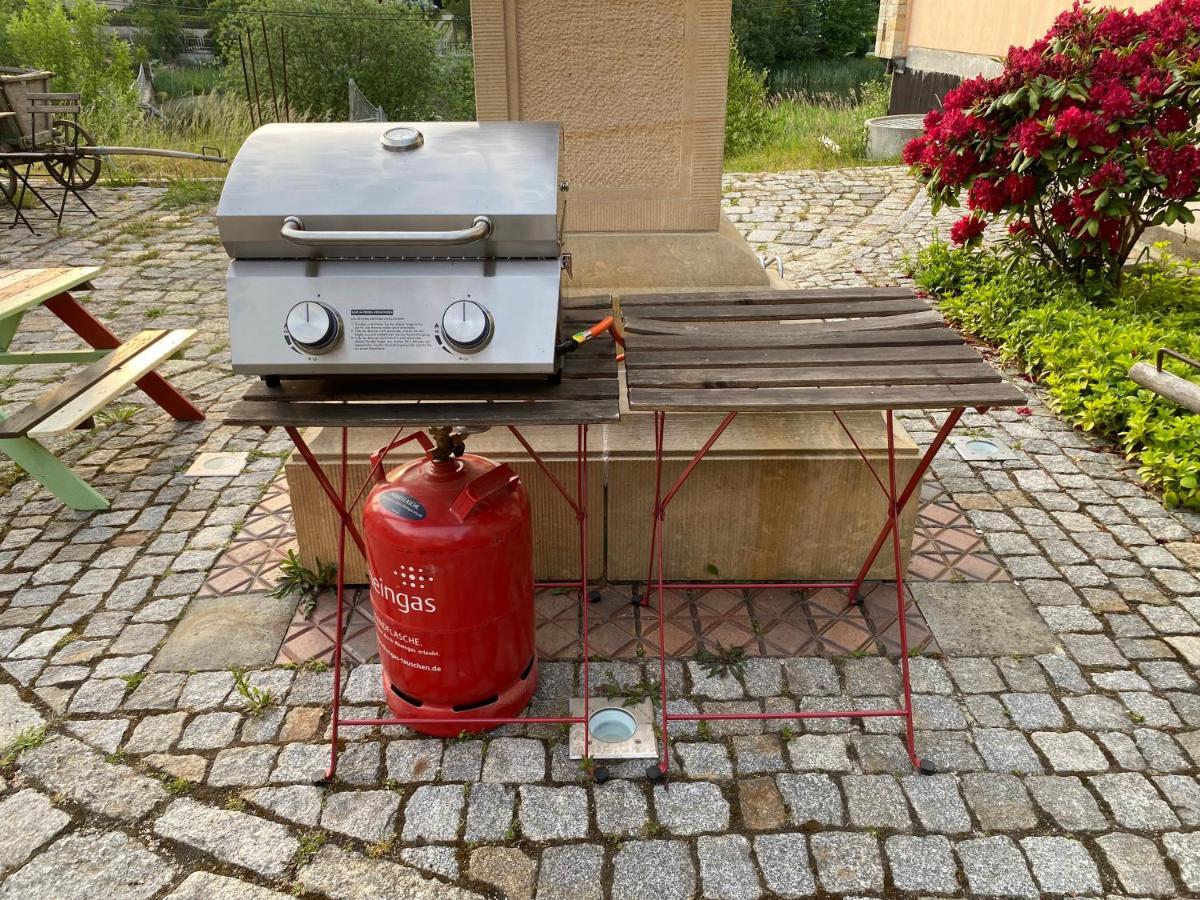 Ferienwohnung Wachstube Mit 3 Schlafraeumen Im Rittergut Leppersdorf Wachau Buitenkant foto
