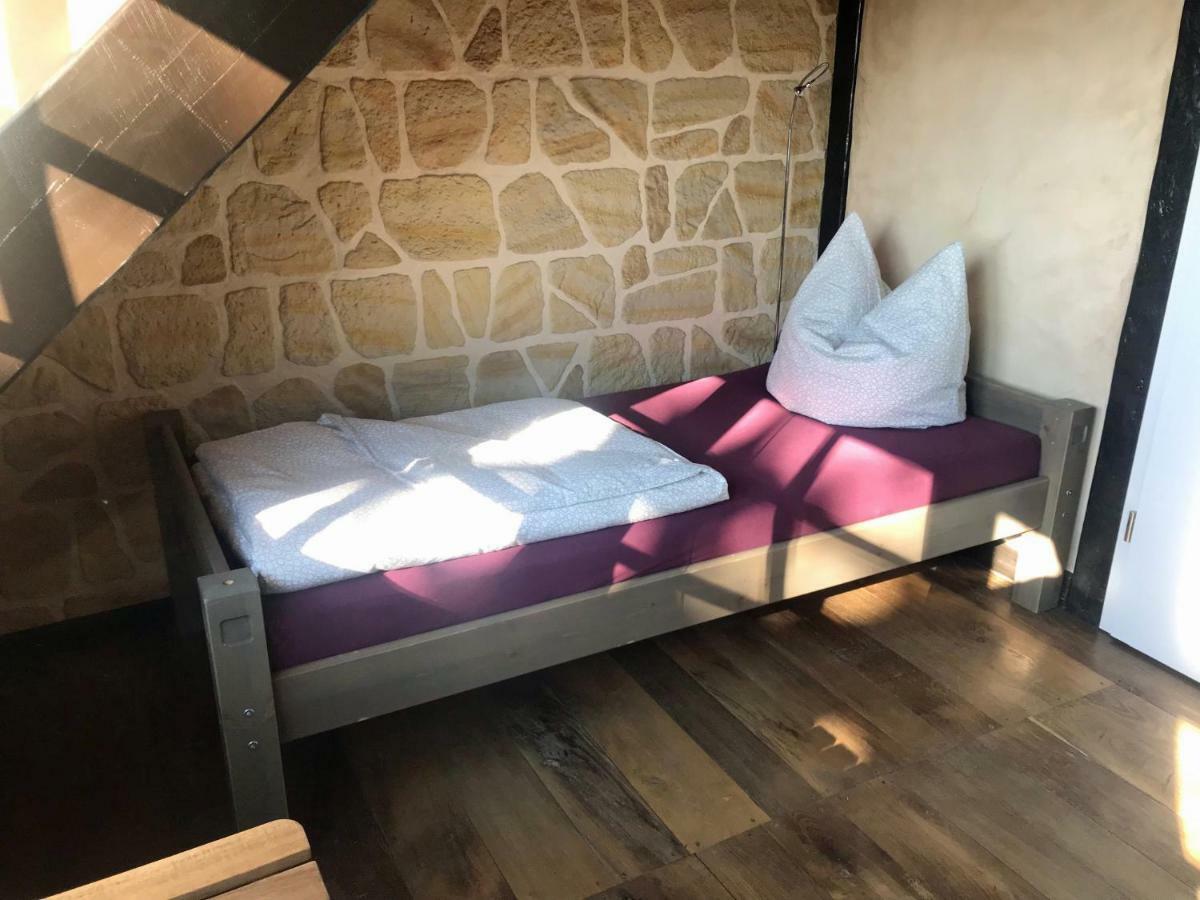 Ferienwohnung Wachstube Mit 3 Schlafraeumen Im Rittergut Leppersdorf Wachau Buitenkant foto