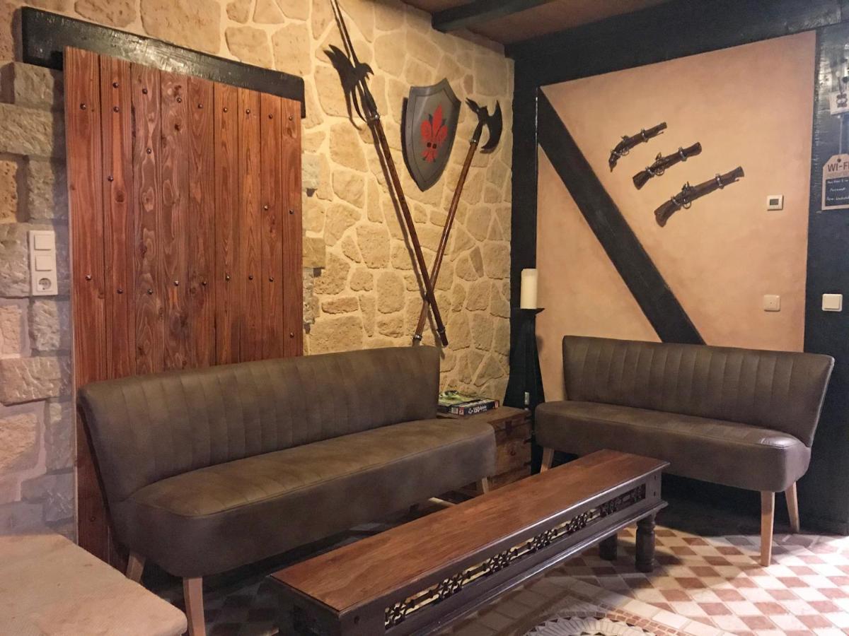 Ferienwohnung Wachstube Mit 3 Schlafraeumen Im Rittergut Leppersdorf Wachau Buitenkant foto